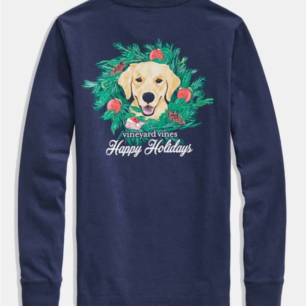 WOMENS LS GRAPHIC PKT TEE
FAMILY'S BEST FRIEND Holiday 
BLUE BLAZER Size Small